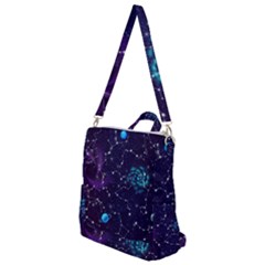 Realistic Night Sky With Constellations Crossbody Backpack