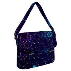Realistic Night Sky With Constellations Buckle Messenger Bag