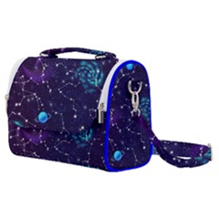 Realistic Night Sky With Constellations Satchel Shoulder Bag by Cemarart