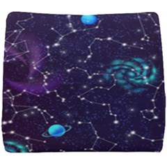 Realistic Night Sky With Constellations Seat Cushion