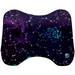 Realistic Night Sky With Constellations Head Support Cushion