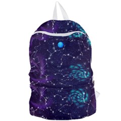 Realistic Night Sky With Constellations Foldable Lightweight Backpack