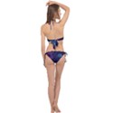 Realistic Night Sky With Constellations Cross Front Halter Bikini Set View2