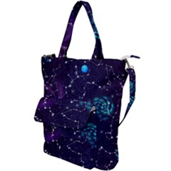 Realistic Night Sky With Constellations Shoulder Tote Bag