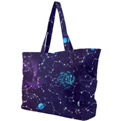 Realistic Night Sky With Constellations Simple Shoulder Bag