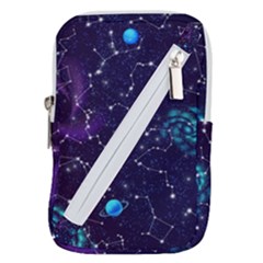 Realistic Night Sky With Constellations Belt Pouch Bag (Large)