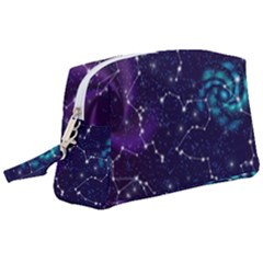 Realistic Night Sky With Constellations Wristlet Pouch Bag (Large)