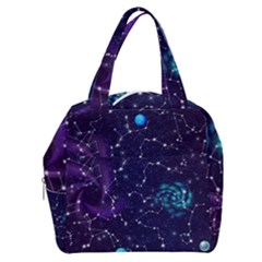 Realistic Night Sky With Constellations Boxy Hand Bag