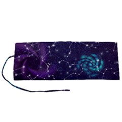 Realistic Night Sky With Constellations Roll Up Canvas Pencil Holder (S)