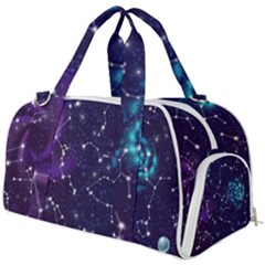Realistic Night Sky With Constellations Burner Gym Duffel Bag