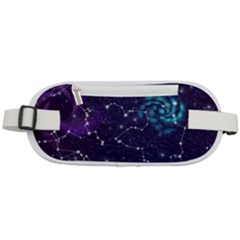 Realistic Night Sky With Constellations Rounded Waist Pouch