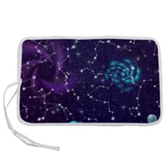 Realistic Night Sky With Constellations Pen Storage Case (L)