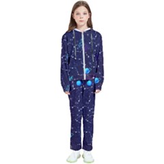 Realistic Night Sky With Constellations Kids  Tracksuit