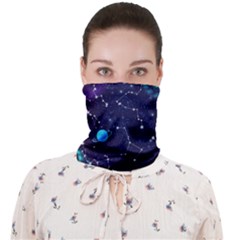 Realistic Night Sky With Constellations Face Covering Bandana (Adult)