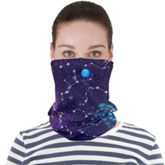 Realistic Night Sky With Constellations Face Seamless Bandana (Adult)