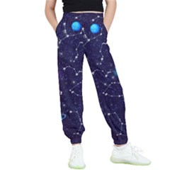 Realistic Night Sky With Constellations Kids  Joggers