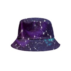 Realistic Night Sky With Constellations Inside Out Bucket Hat (Kids)