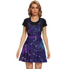 Realistic Night Sky With Constellations Apron Dress