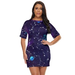 Realistic Night Sky With Constellations Just Threw It On Dress