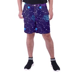Realistic Night Sky With Constellations Men s Pocket Shorts