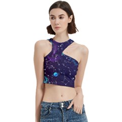 Realistic Night Sky With Constellations Cut Out Top