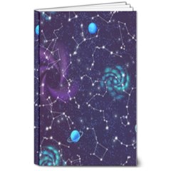 Realistic Night Sky With Constellations 8  x 10  Softcover Notebook