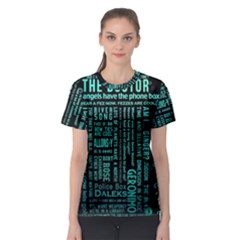 Tardis Doctor Who Technology Number Communication Women s Sport Mesh T-shirt