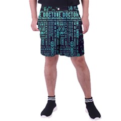 Tardis Doctor Who Technology Number Communication Men s Pocket Shorts by Cemarart