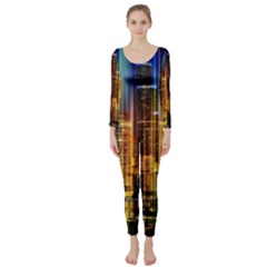 Skyline Light Rays Gloss Upgrade Long Sleeve Catsuit