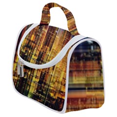 Skyline Light Rays Gloss Upgrade Satchel Handbag by Cemarart