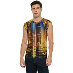 Skyline Light Rays Gloss Upgrade Men s Raglan Cap Sleeve T-shirt