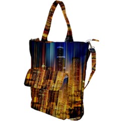 Skyline Light Rays Gloss Upgrade Shoulder Tote Bag by Cemarart