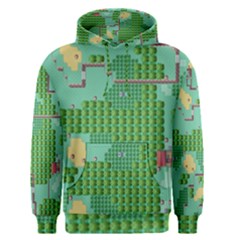 Green Retro Games Pattern Men s Core Hoodie