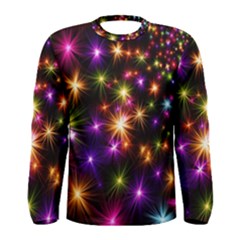 Star Colorful Christmas Xmas Abstract Men s Long Sleeve T-shirt