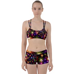 Star Colorful Christmas Xmas Abstract Perfect Fit Gym Set by Cemarart