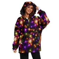 Star Colorful Christmas Xmas Abstract Women s Ski And Snowboard Jacket