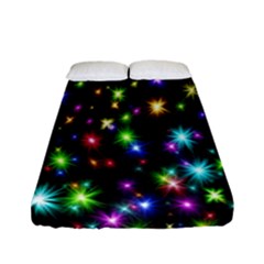 Star Colorful Christmas Abstract Fitted Sheet (full/ Double Size)