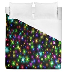 Star Colorful Christmas Abstract Duvet Cover (queen Size)