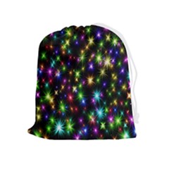 Star Colorful Christmas Abstract Drawstring Pouch (xl)