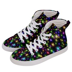 Star Colorful Christmas Abstract Men s Hi-top Skate Sneakers