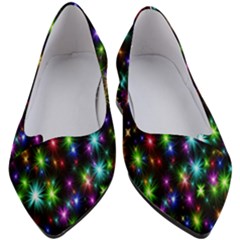 Star Colorful Christmas Abstract Women s Block Heels  by Cemarart