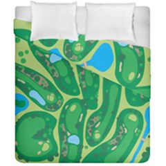 Golf Course Par Golf Course Green Duvet Cover Double Side (california King Size)