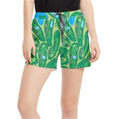 Golf Course Par Golf Course Green Women s Runner Shorts by Cemarart