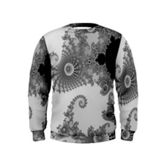 Males Mandelbrot Abstract Almond Bread Kids  Sweatshirt by Cemarart