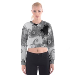 Males Mandelbrot Abstract Almond Bread Cropped Sweatshirt