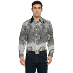 Males Mandelbrot Abstract Almond Bread Men s Long Sleeve  Shirt by Cemarart