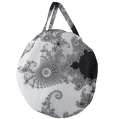 Males Mandelbrot Abstract Almond Bread Giant Round Zipper Tote
