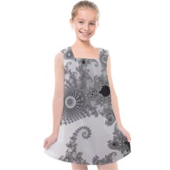 Males Mandelbrot Abstract Almond Bread Kids  Cross Back Dress