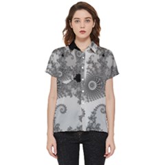 Males Mandelbrot Abstract Almond Bread Short Sleeve Pocket Shirt by Cemarart