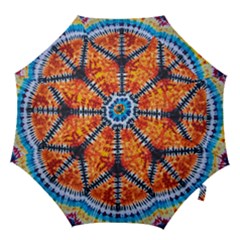 Tie Dye Peace Sign Hook Handle Umbrellas (Large)